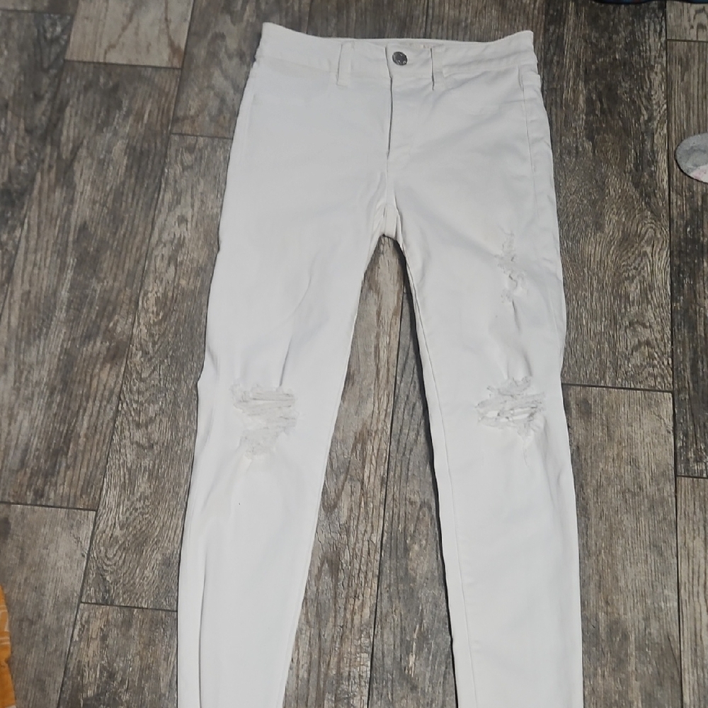 American Eagle Outfitters White Skinny Jeans